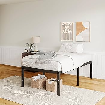 Amazon.com: DTIG 18 Inch Twin Bed Frame No Box Spring Needed